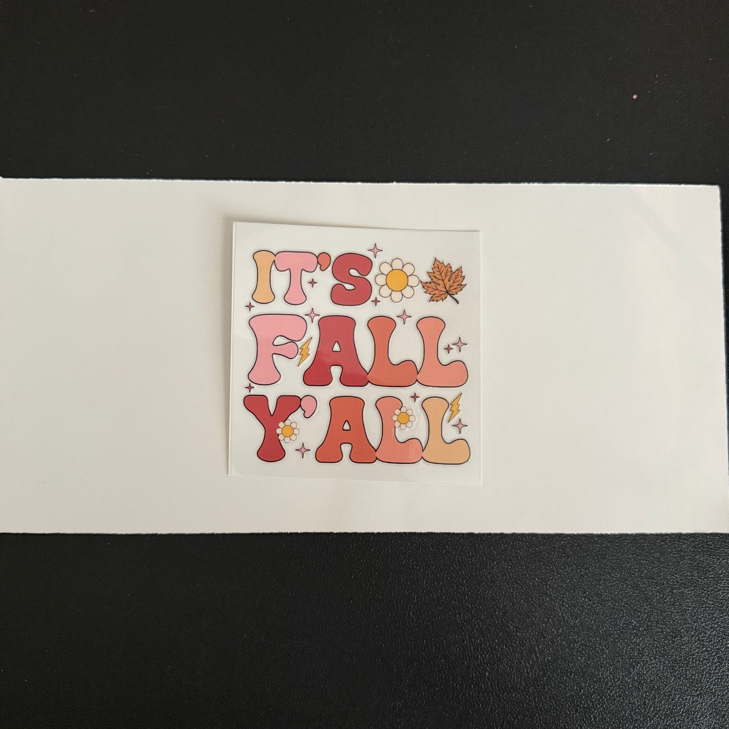 Fall themed decal