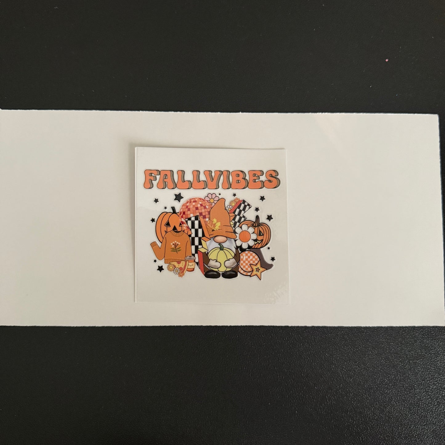 Fall themed decal