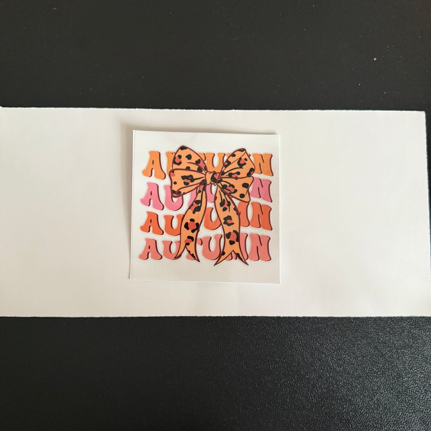 Fall themed decal