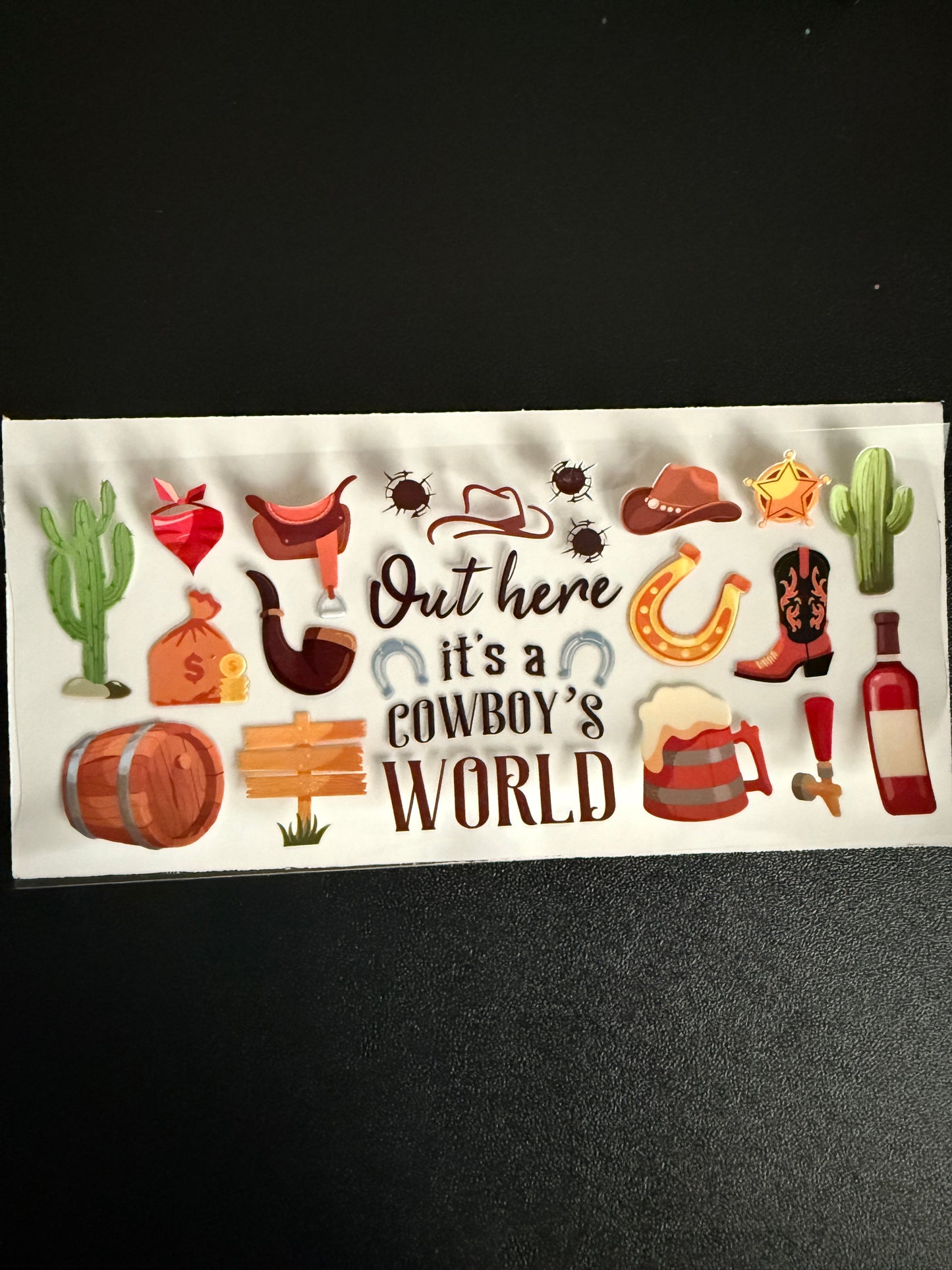 Western themed wrap