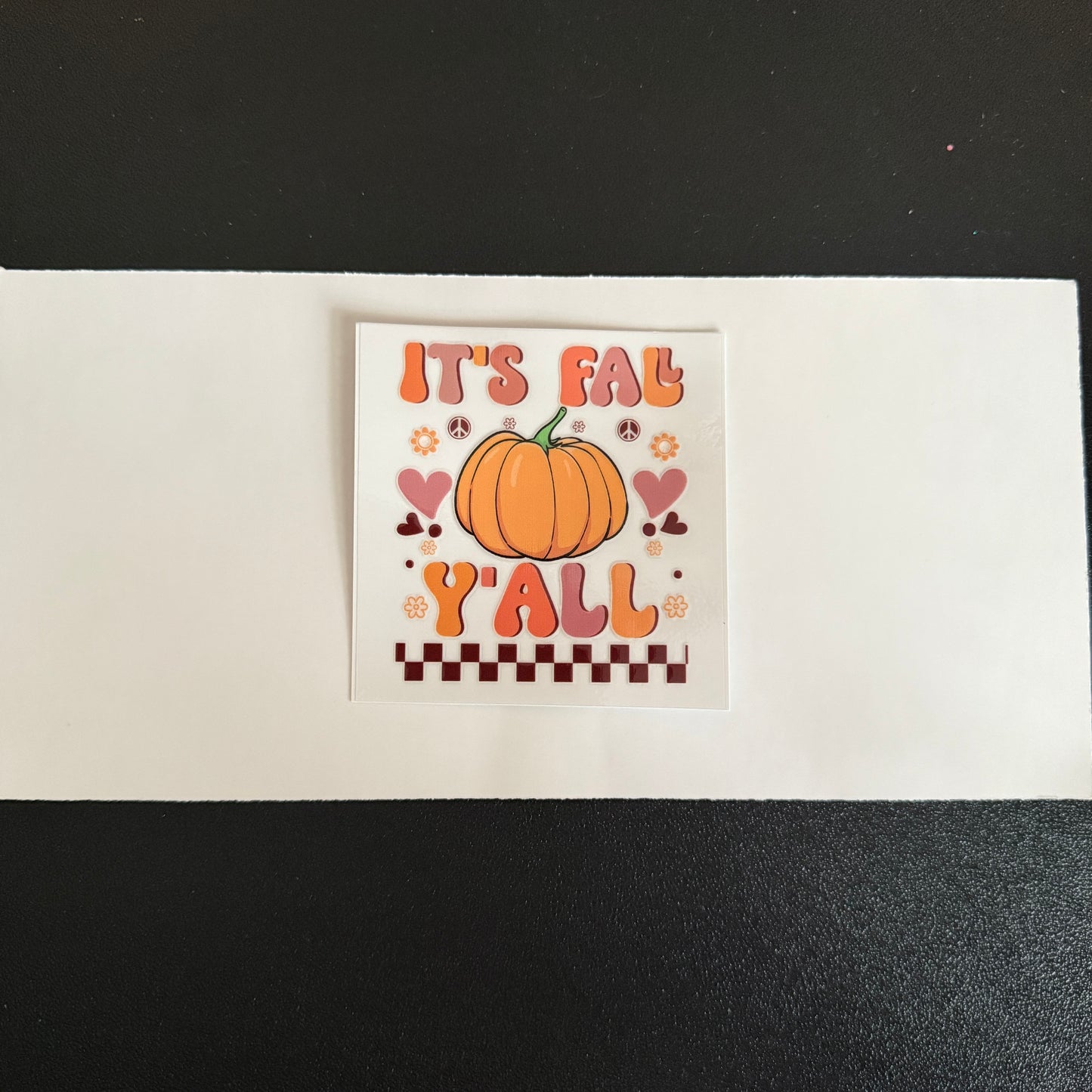 Fall themed decal
