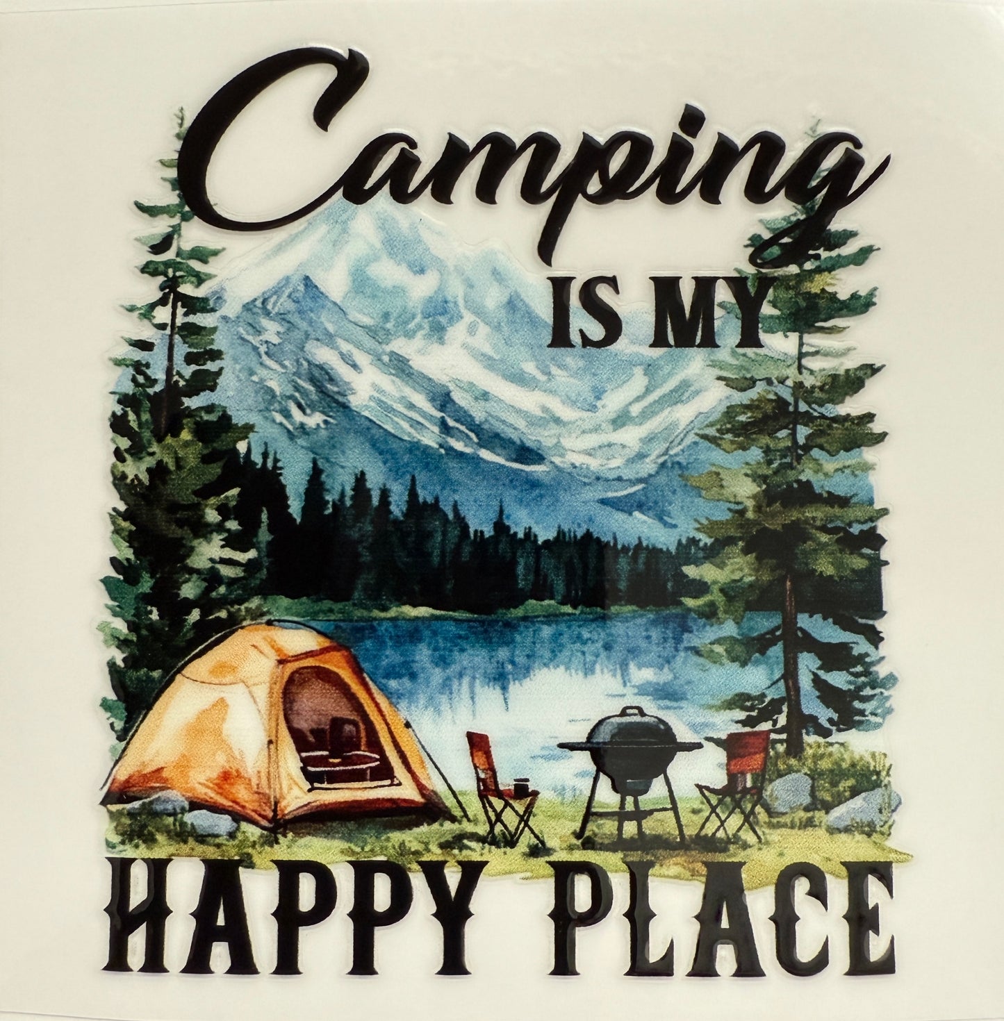 “Camping Is My Happy Place” Decal