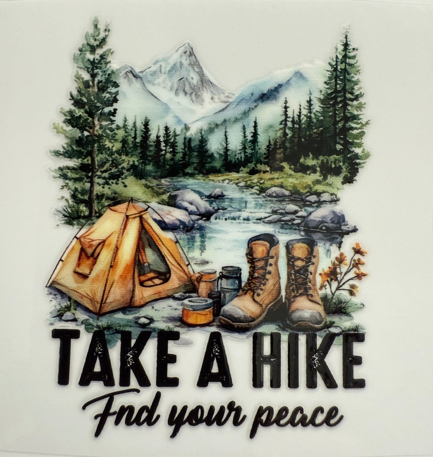 “Take A Hike Find Your Peace” Decal