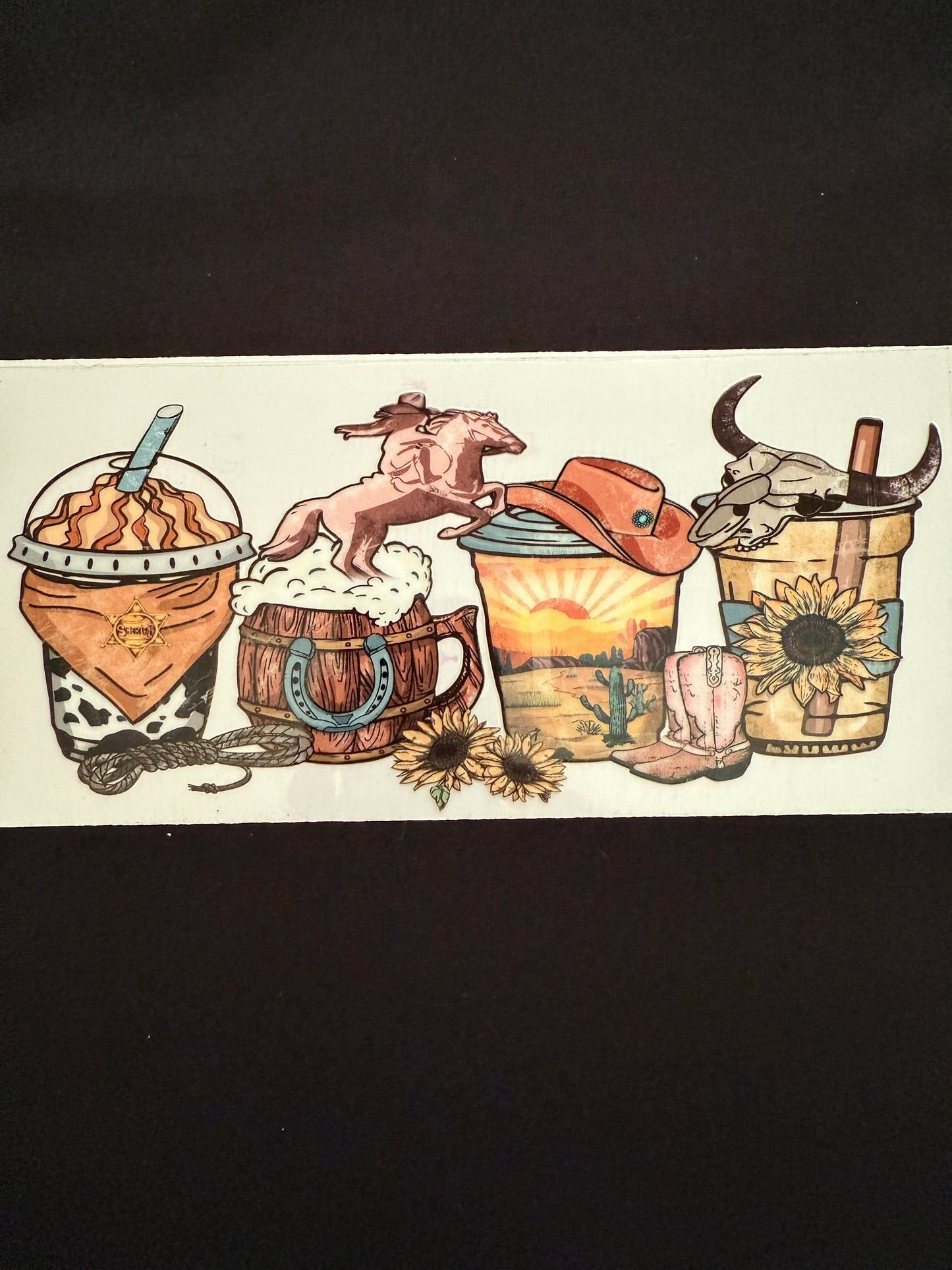 Coffee, Western Themed Wrap