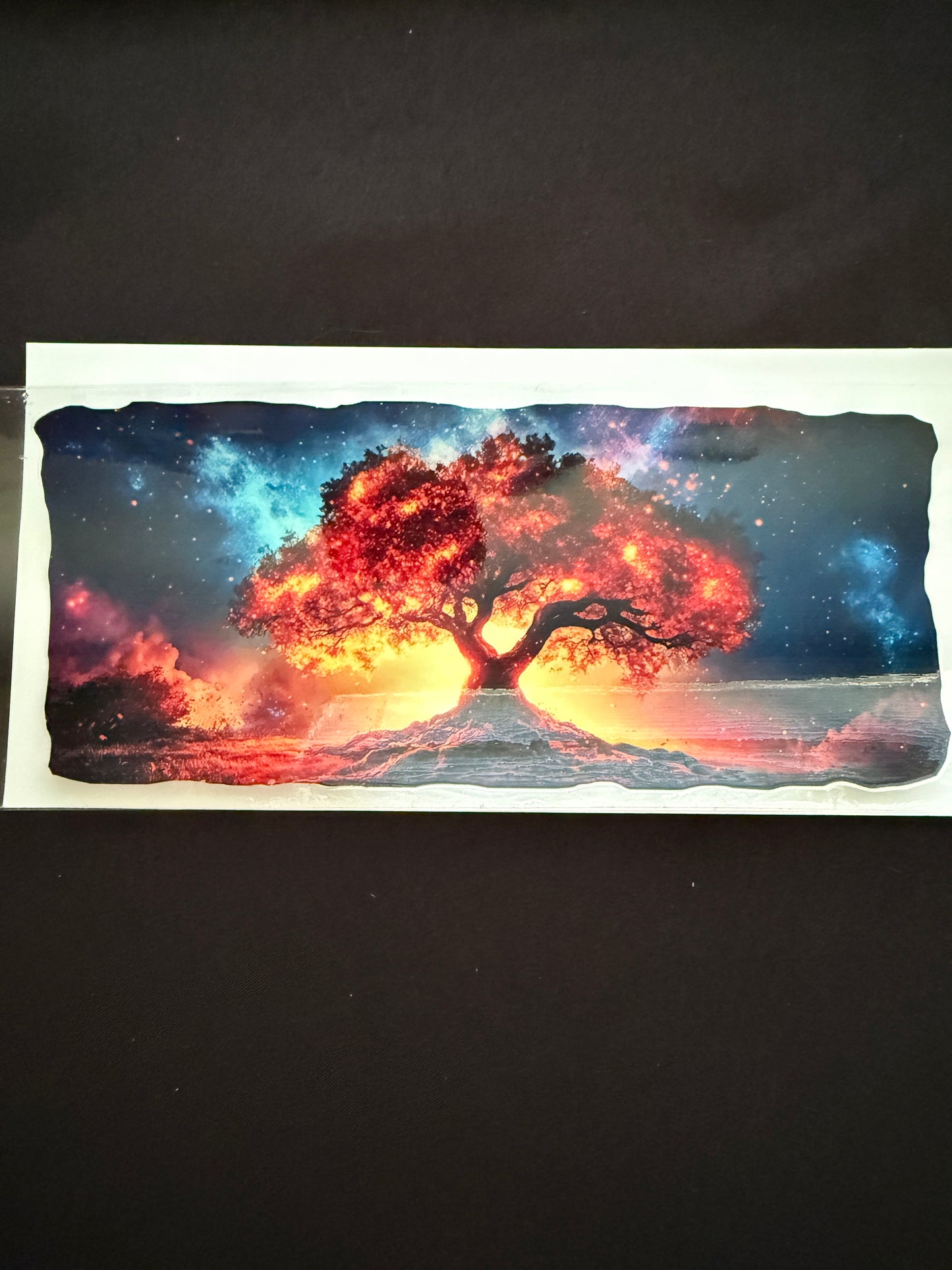 Silhouette Of Tree Tumbler Wrap