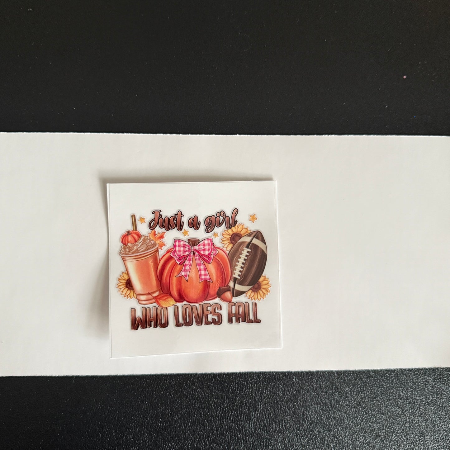 Fall themed decal