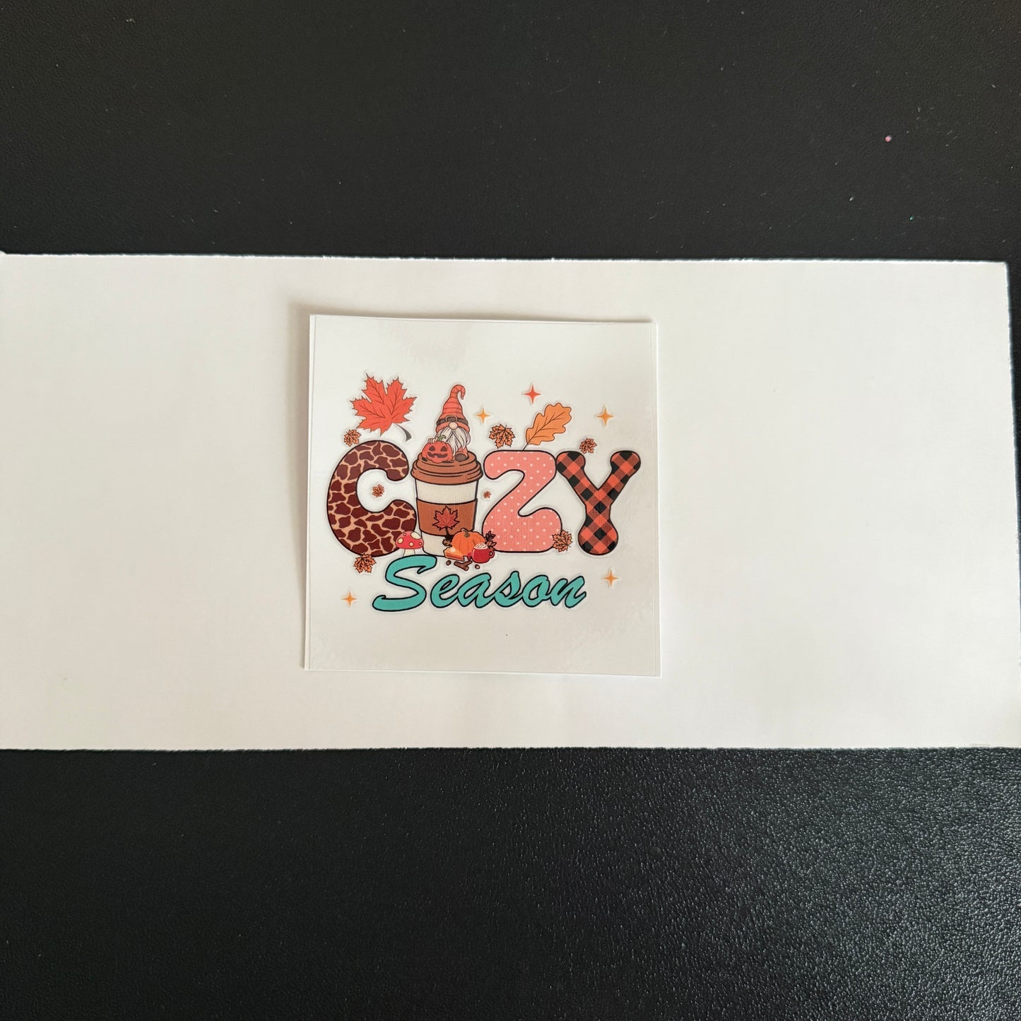 Fall themed decal
