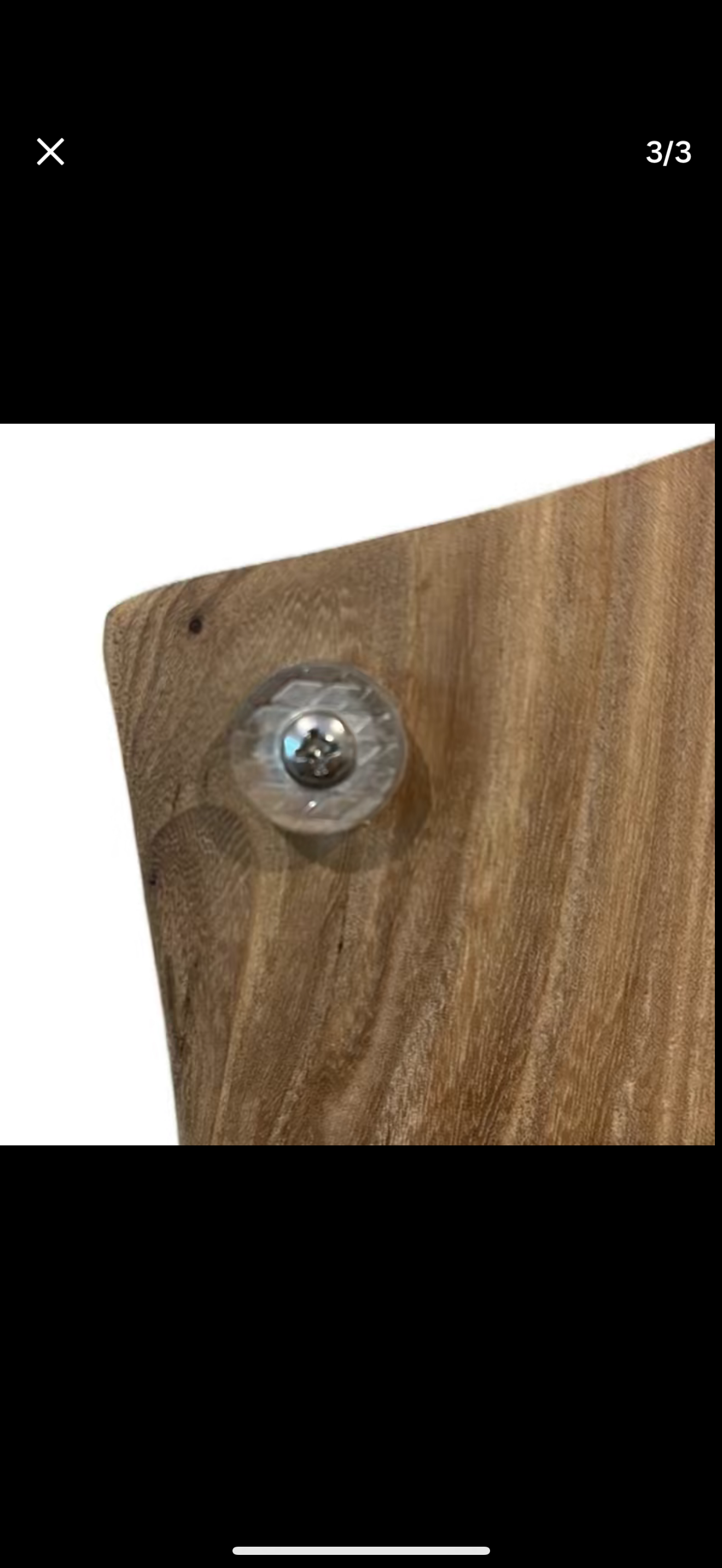 Elm wood cutting board with our signature handle 30”Lx9.75”W