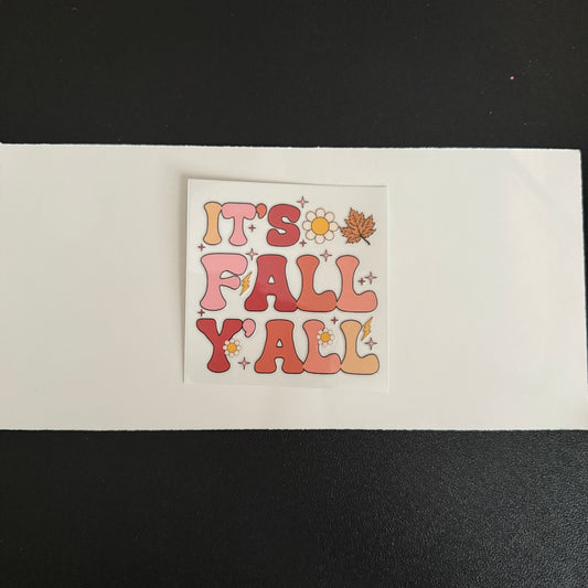 Fall themed decal