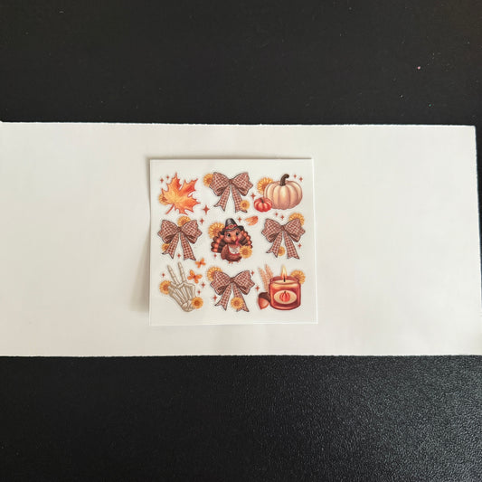 Fall themed decal
