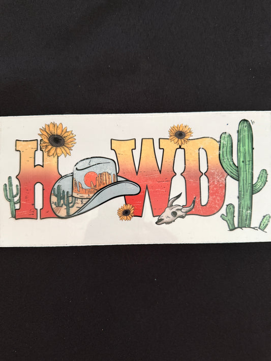 “Howdy” Western Theme Wrap
