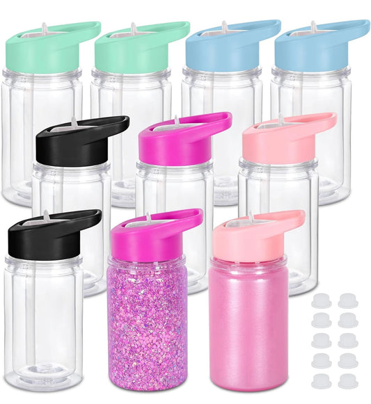 10oz Kids Acrylic Kids Tumbler With Hot Pink Lid