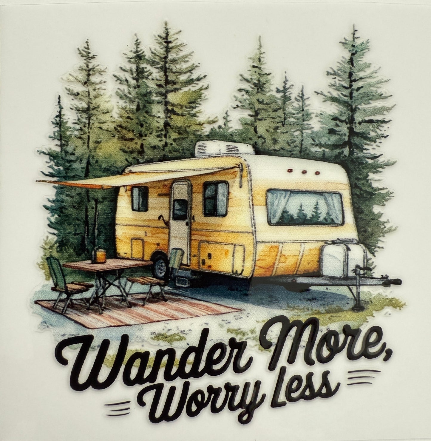 “Wander More Worry Less” Decal