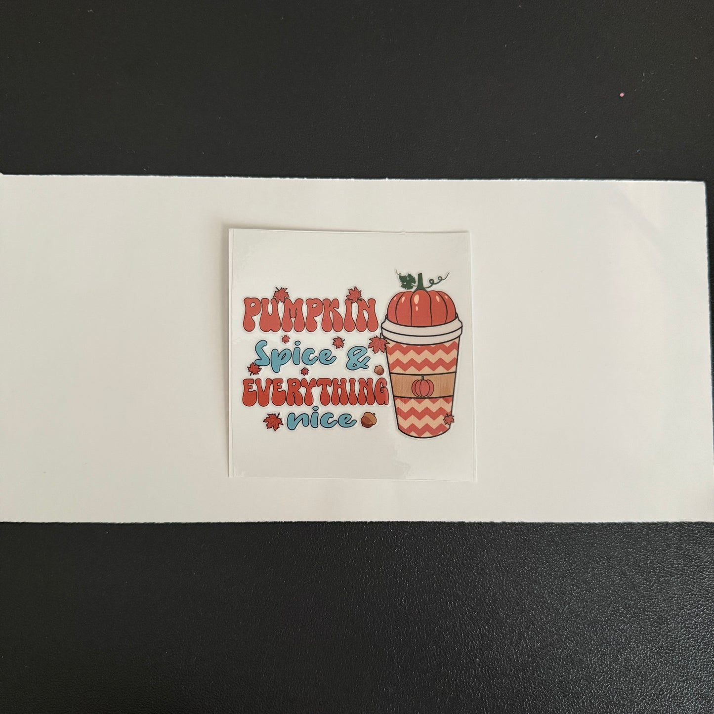 Fall themed decal