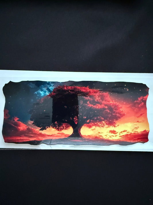 Silhouette Of Tree Tumbler Wrap