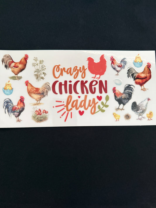 “Crazy Chicken Lady” Themed Wrap