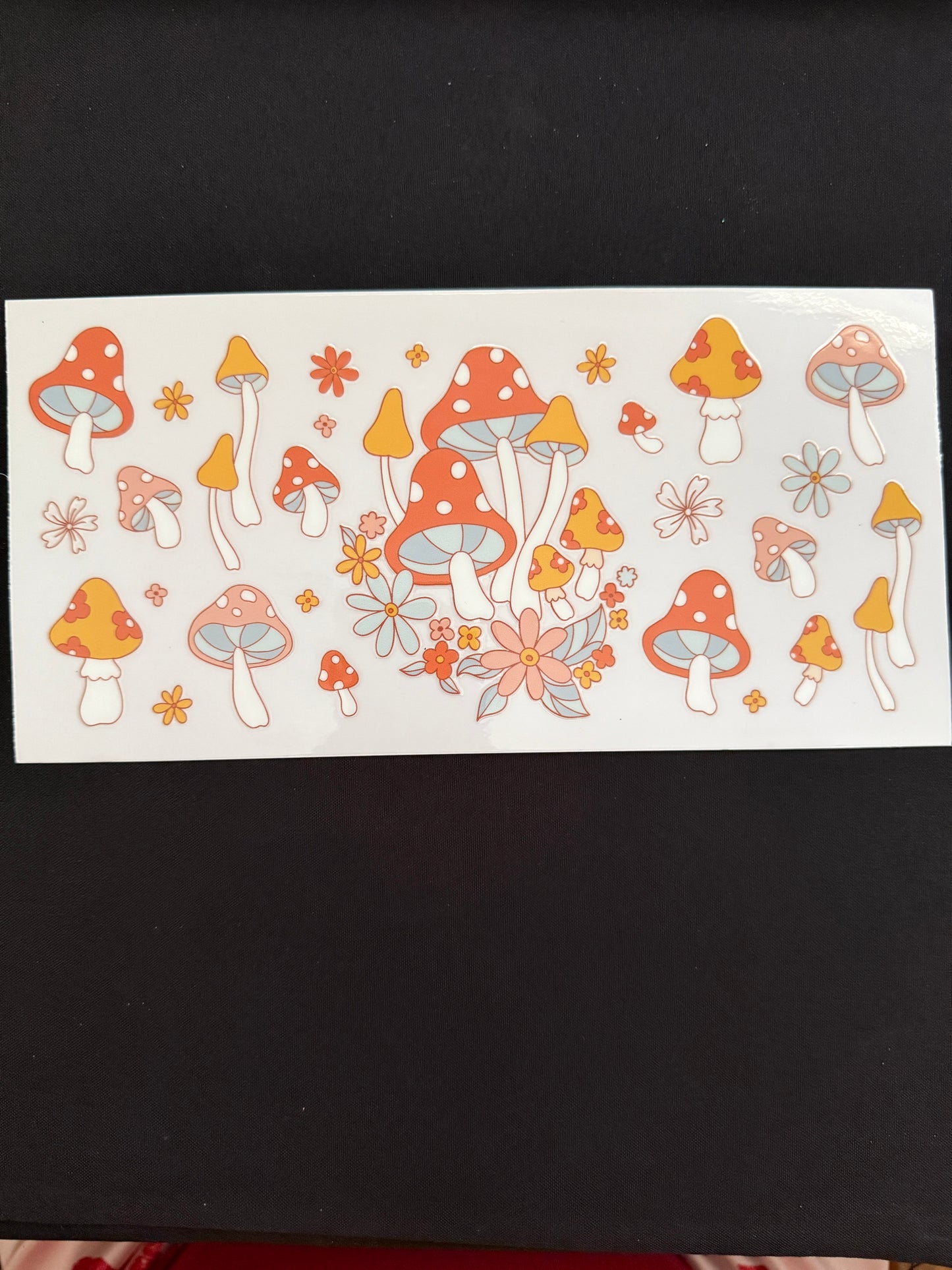 Mushroom & Flowers Themed Wrap