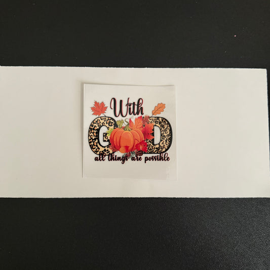 Fall themed decal