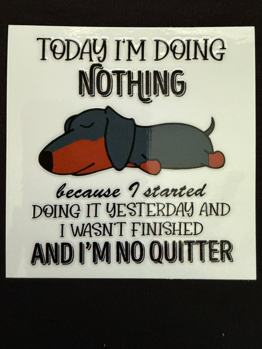 Funny Dachshund Decal