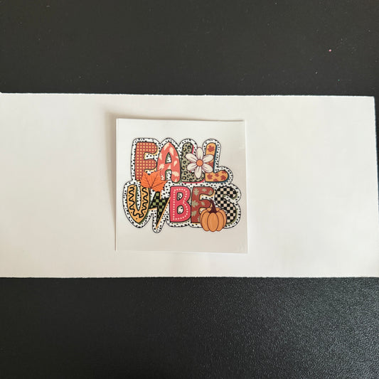 Fall themed decal