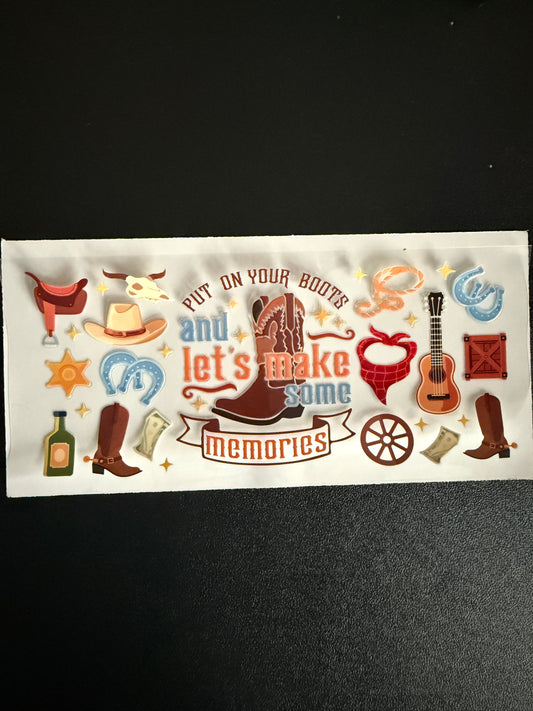 Western themed wrap