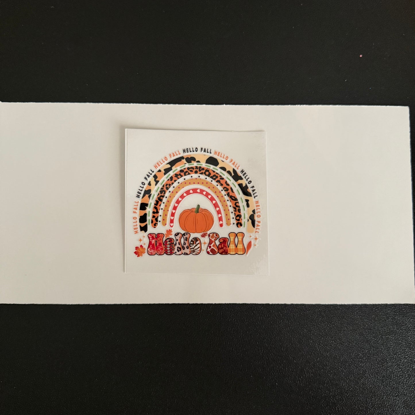 Fall themed decal
