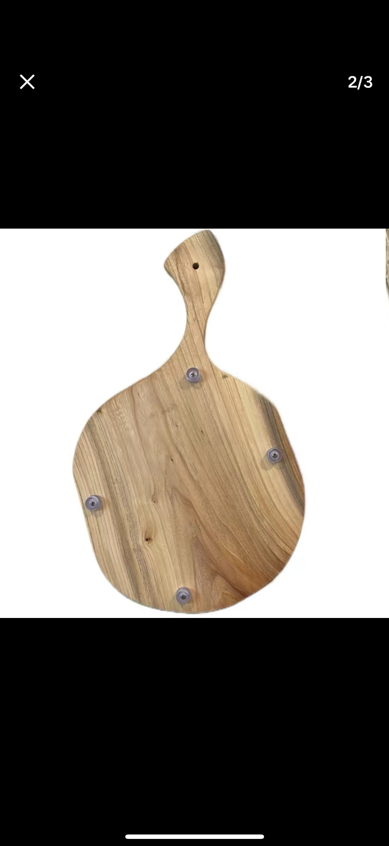 Elm wood cutting board with signature handle 21”Lx13”W