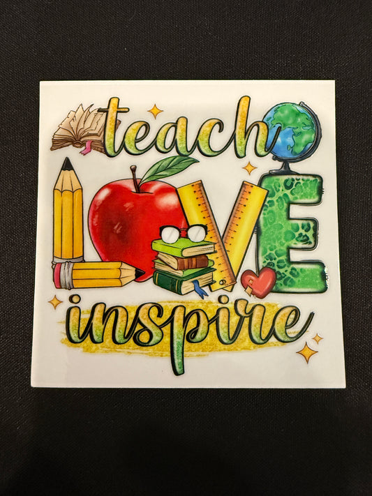 Teacher Themed Decal