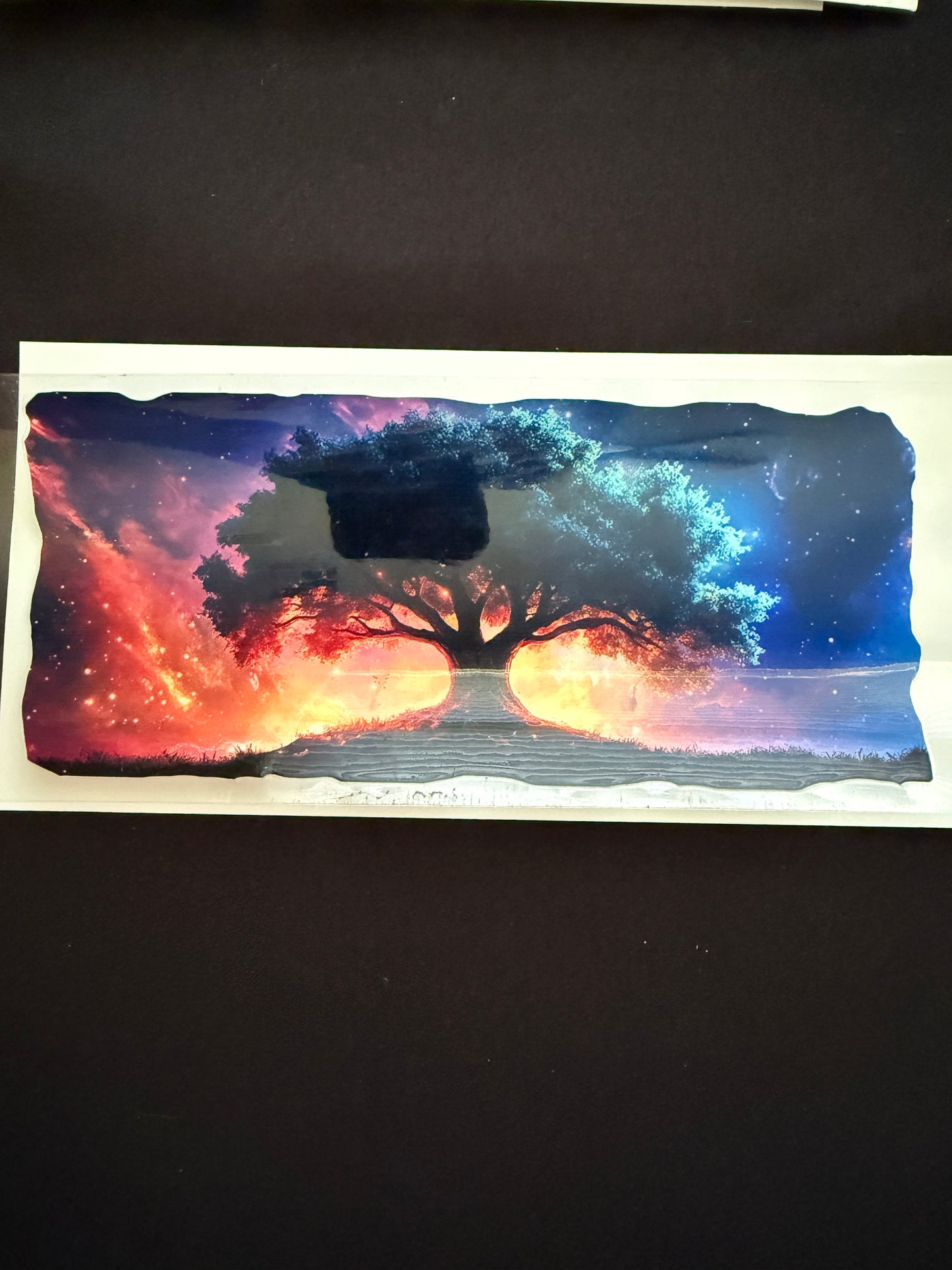 Silhouette Of Tree Tumbler Wrap