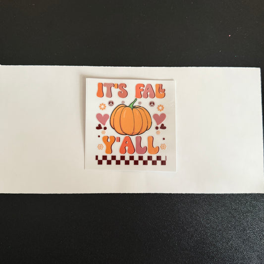 Fall themed decal