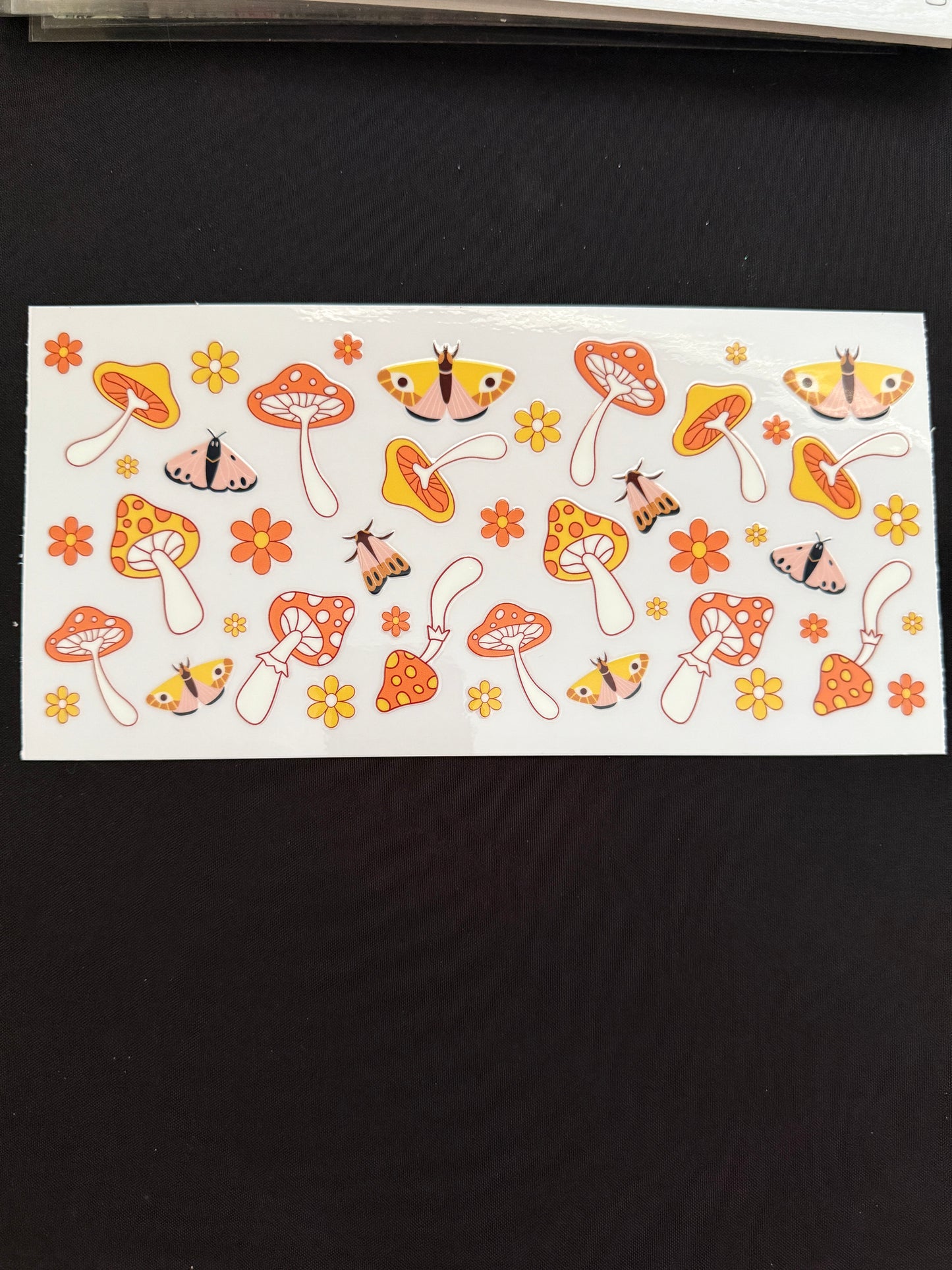 Mushroom & Butterflies Themed Wrap
