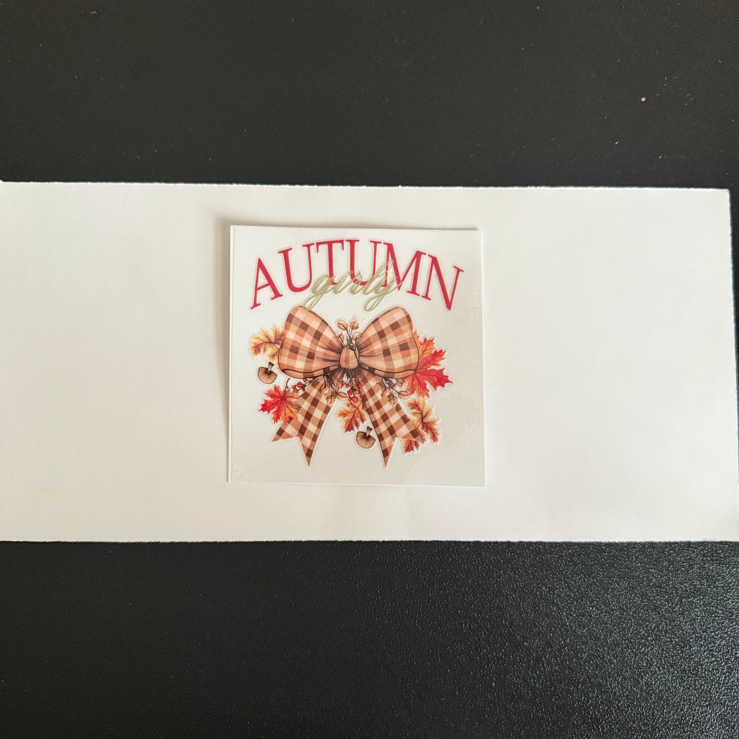 Fall themed decal