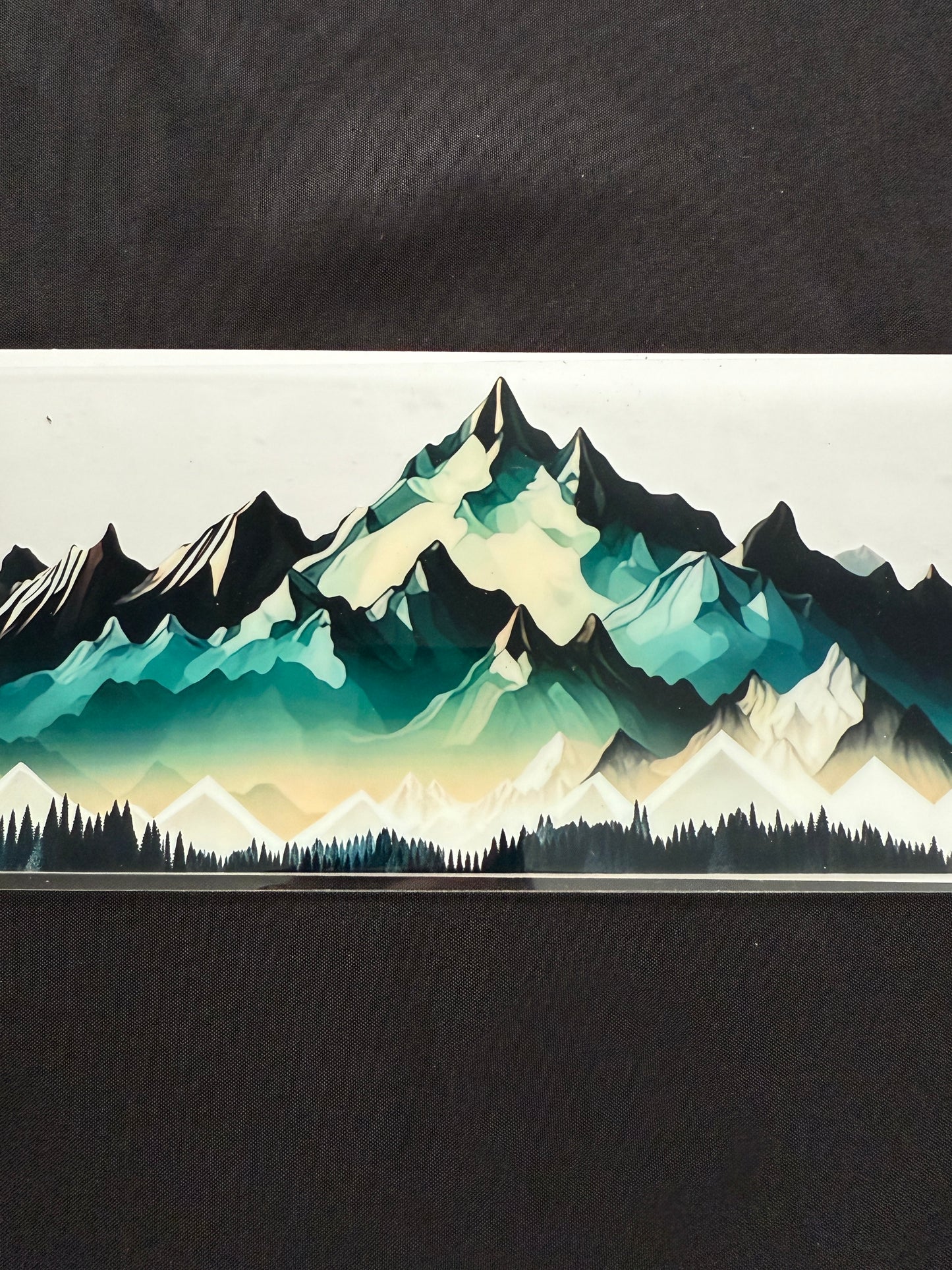 Mountain scene tumbler wrap