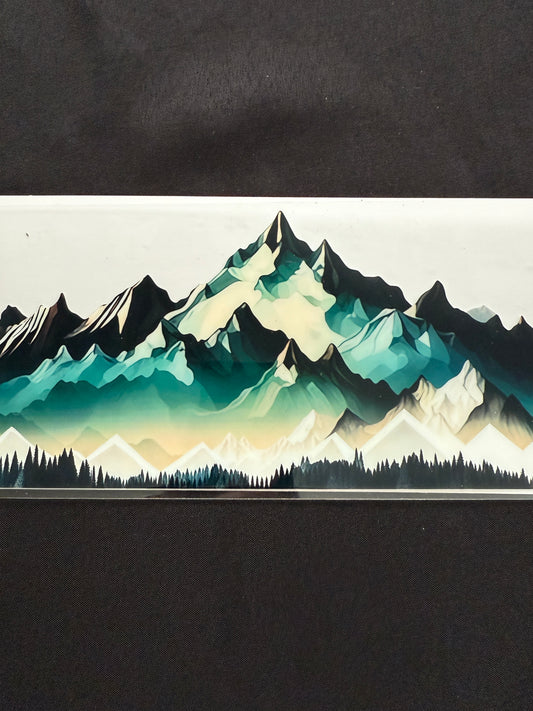 Mountain scene tumbler wrap