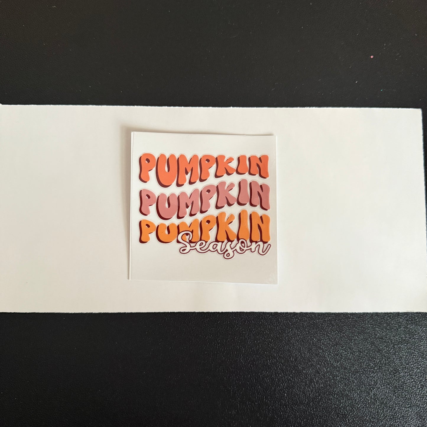 Fall themed decal