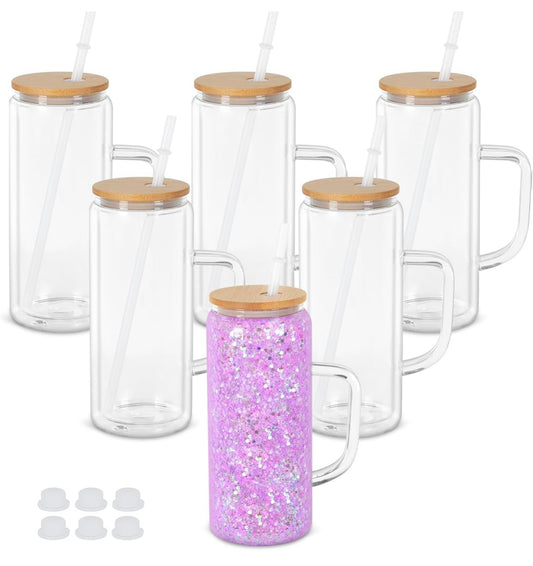 20oz Glass Tumbler With Handle