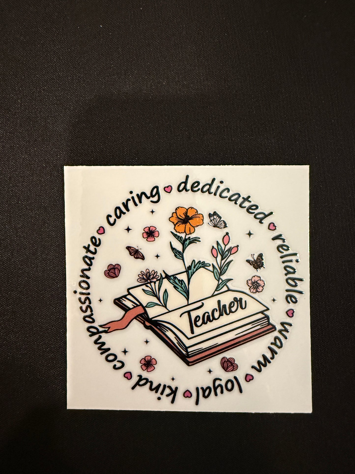 Teacher Themed Decal