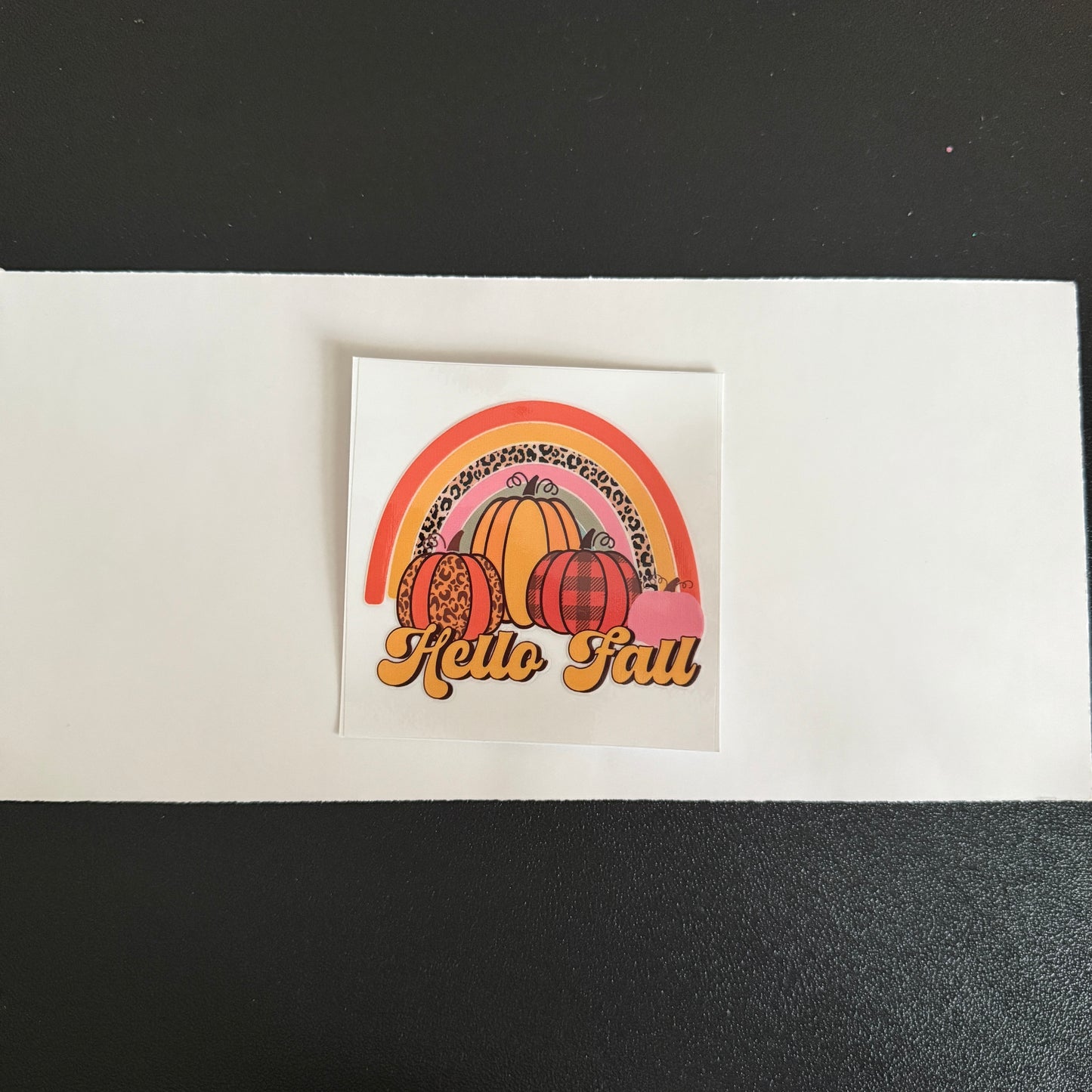 Fall themed decal