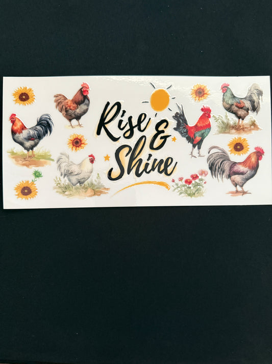 “Rise & Shine” Chicken Themed Wrap