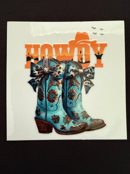 “Howdy” Western Decal