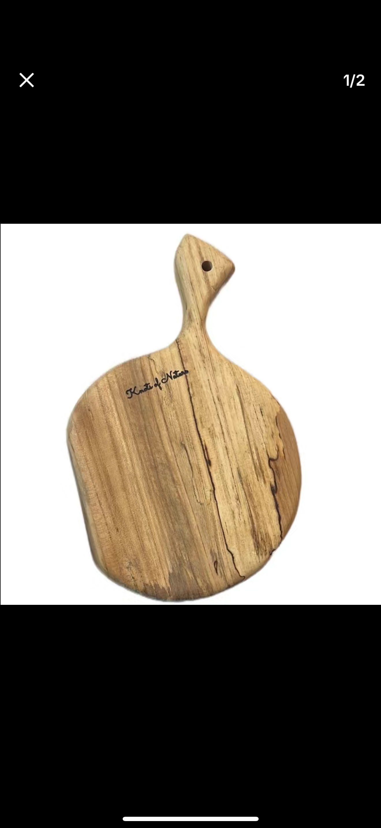 Elm Wood Cutting Board 12.5Lx8.5W