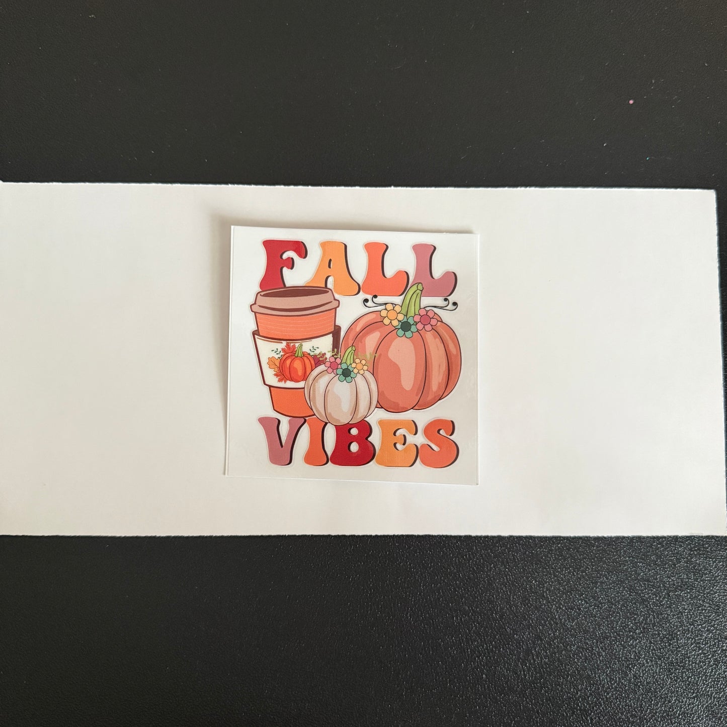 Fall themed decal