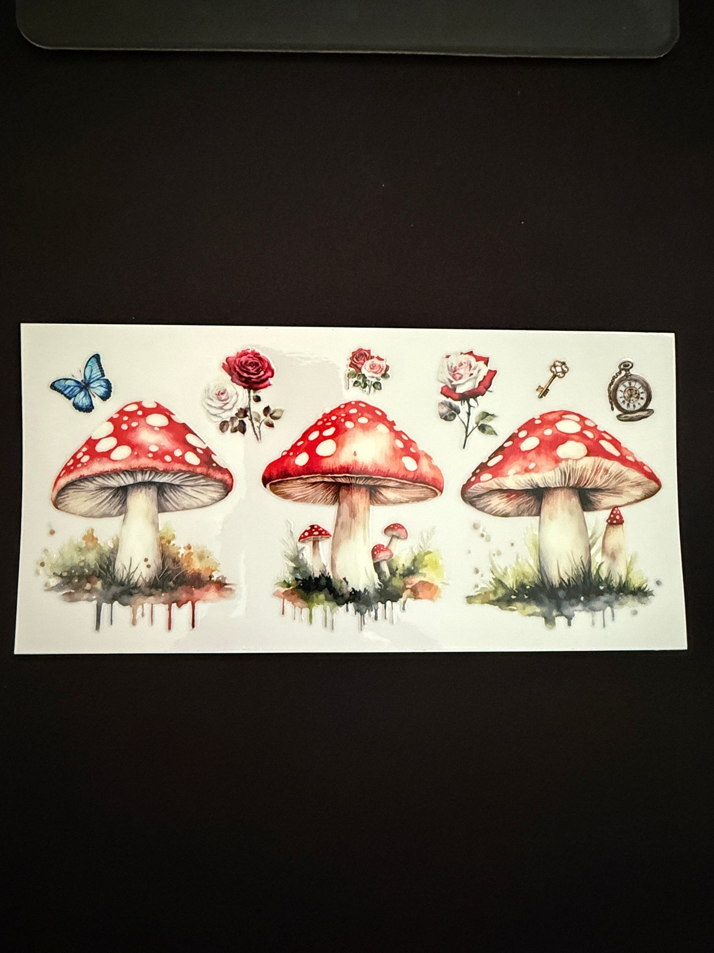 Mushroom &Butterflies Themed Wrap