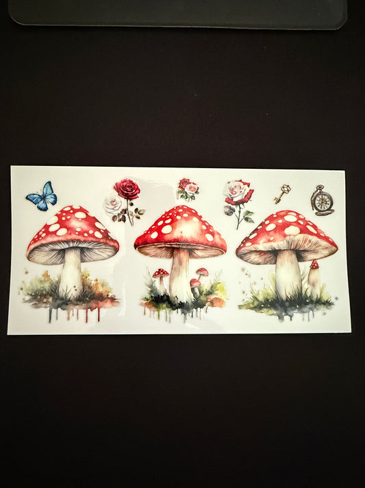 Mushroom &Butterflies Themed Wrap