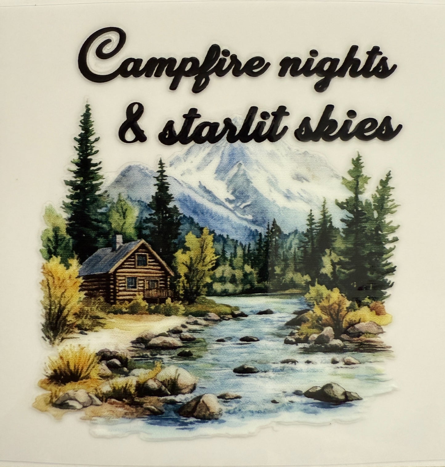 “Campfire Nights & Starlit Skies” Decal