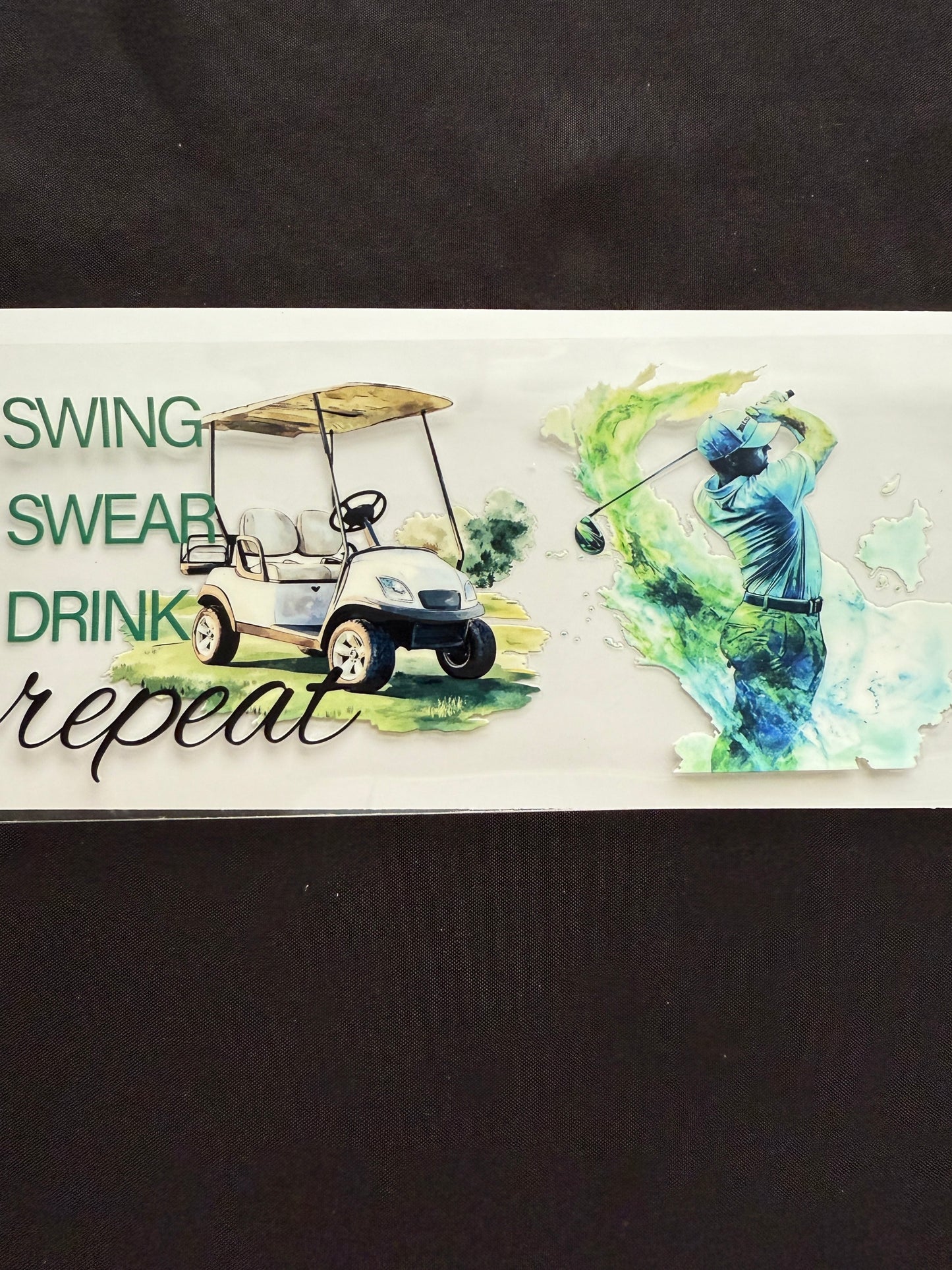 “Swing Swear Drink Repeat” Golf Wrap