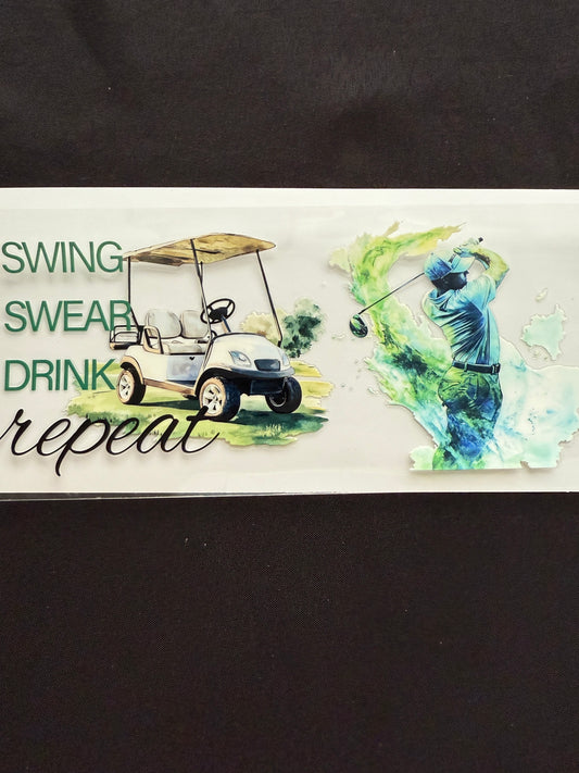 “Swing Swear Drink Repeat” Golf Wrap
