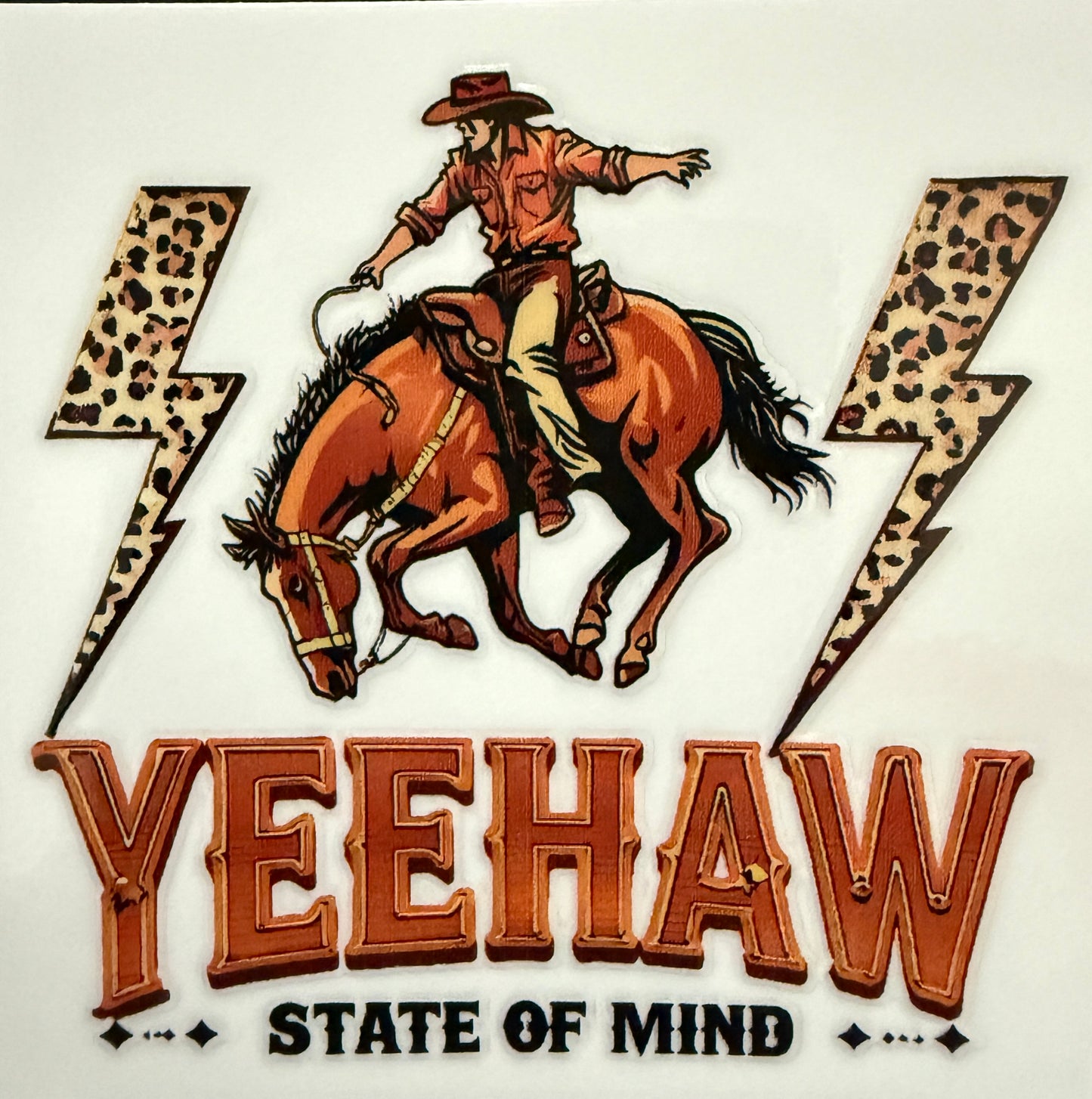 “Yeehaw State Of Mind” Western Decal