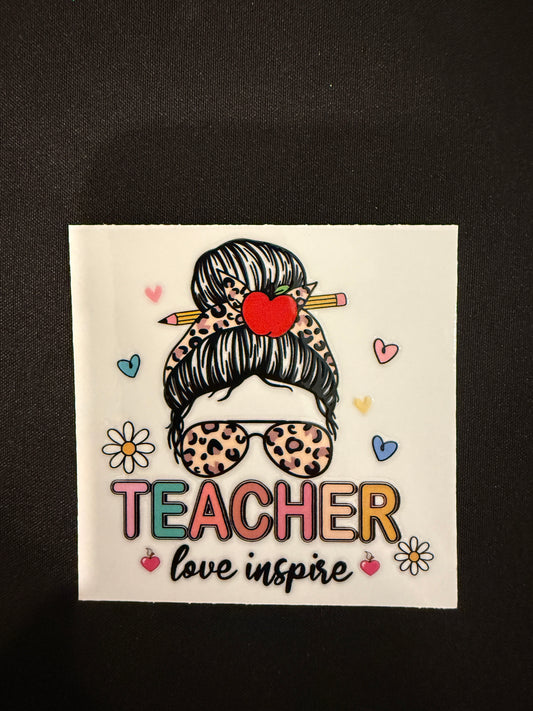 Teacher Themed Decal