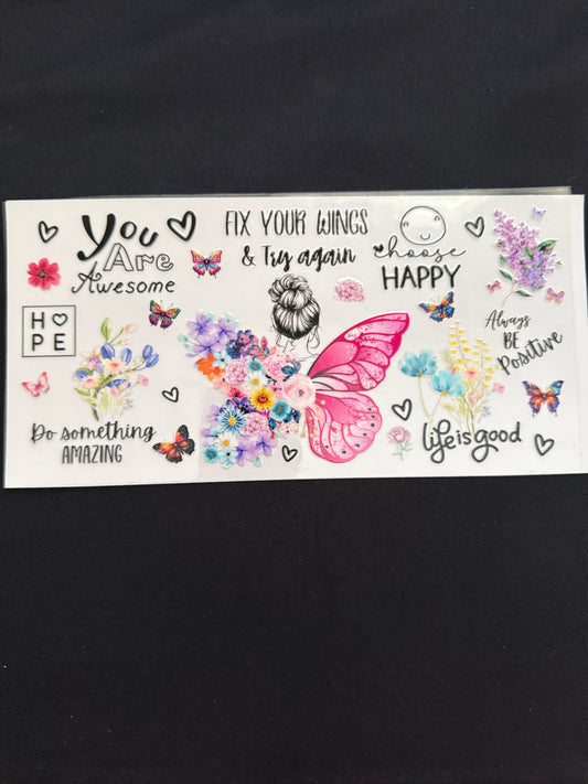 Hope, Happy, Positive Themed Wrap